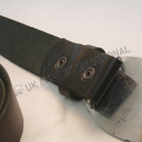 Oval Knot Kilt Buckle Black Color Filled Leather Belt
