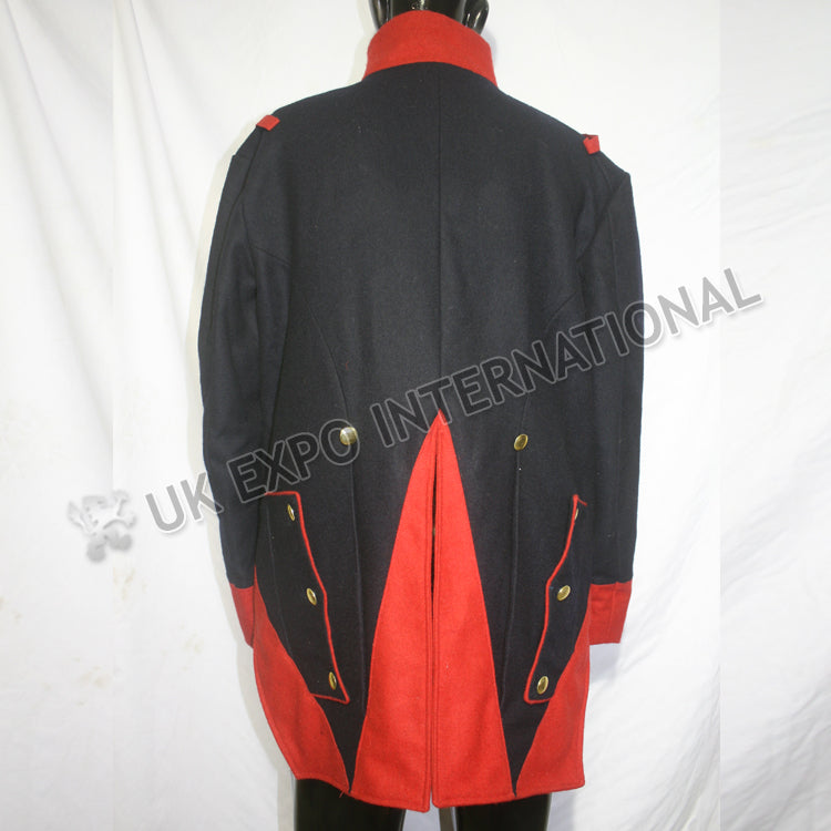 French Habit Dark Blue Wool Coat