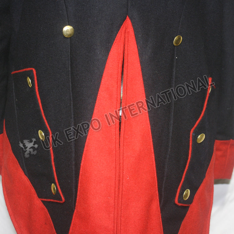 French Habit Dark Blue Wool Coat