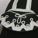 Black Piper Doublet With Silver Braiding