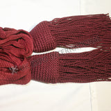 Prussian Officer Maroon 18th Century Military Waist Sash