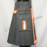 Fire Man Orange White Color Tape Utility Kilt