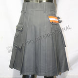 Fire Man Orange White Color Tape Utility Kilt