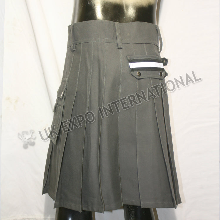 Fire Man Utility Kilt With Black White Tape