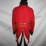 Waterloo ADC Levee Red Gold Zari Embroidery Coat