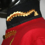 Waterloo ADC Levee Red Gold Zari Embroidery Coat