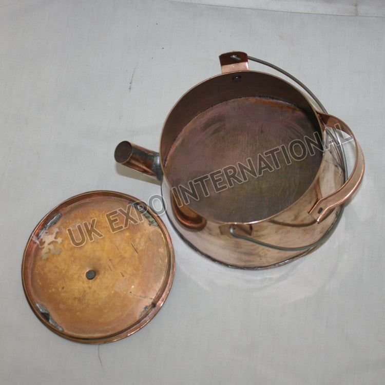 Civil War Short Copper Tea Pot