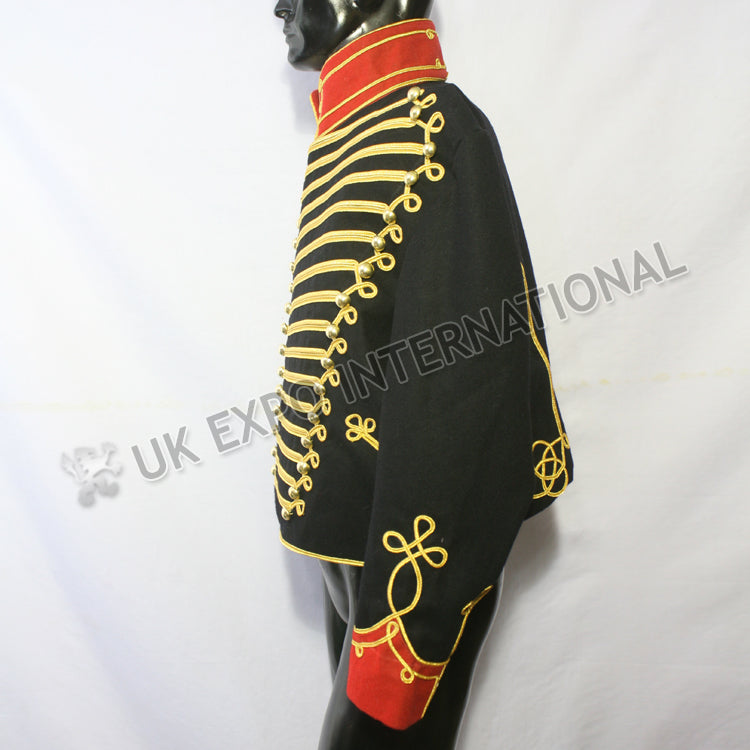 Black Military Hussar Jacket