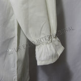 UK Off White Color Ghillie Renaissance Pirate Pioneer Theatre Shirt