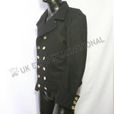 Black Double Breasted Wool Coat
