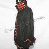 Black Wool Military Uniform Coat