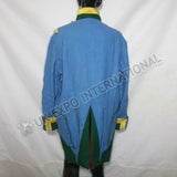 French Sky Blue Military Gold Braided Jacket
