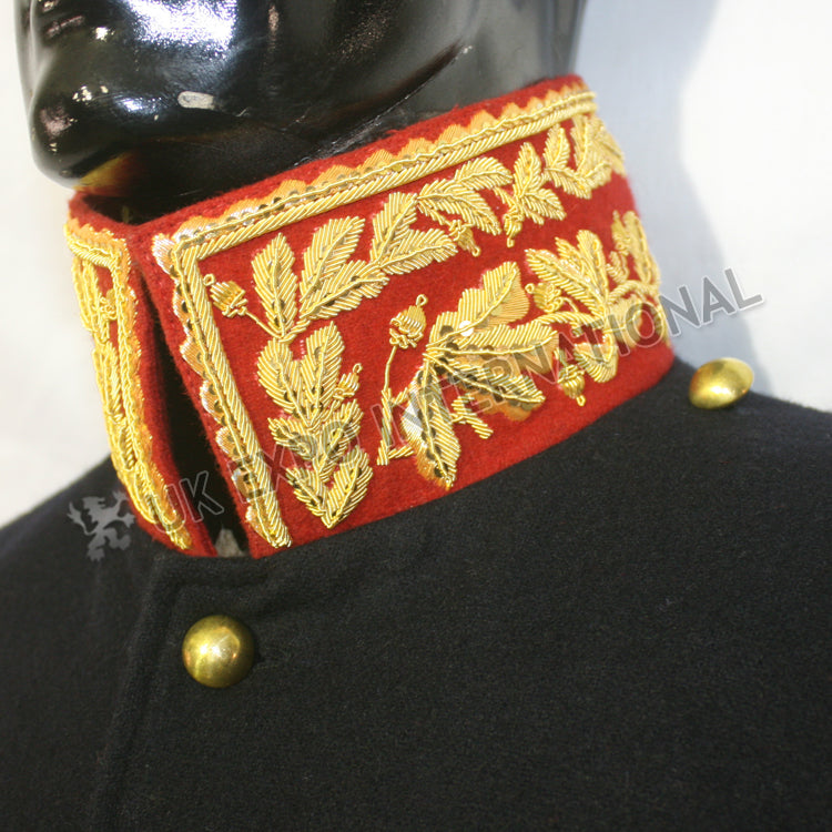 French Dark Blue Military Gold Bullion Embroidery Jacket
