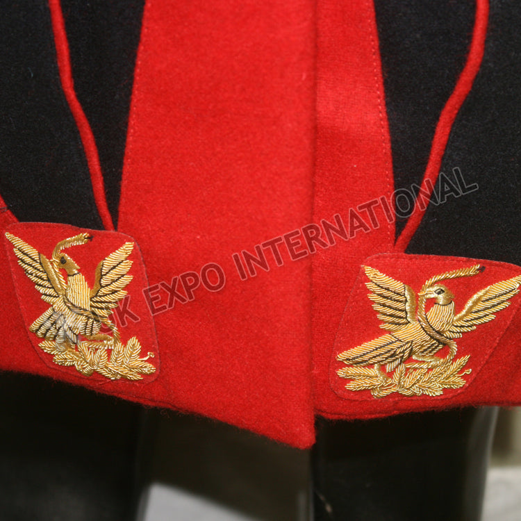 French Dark Blue Military Gold Bullion Embroidery Jacket