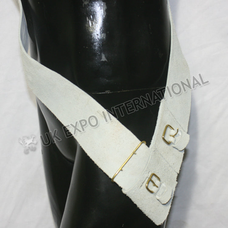 Bayonet Sling 70s White Cross Belt