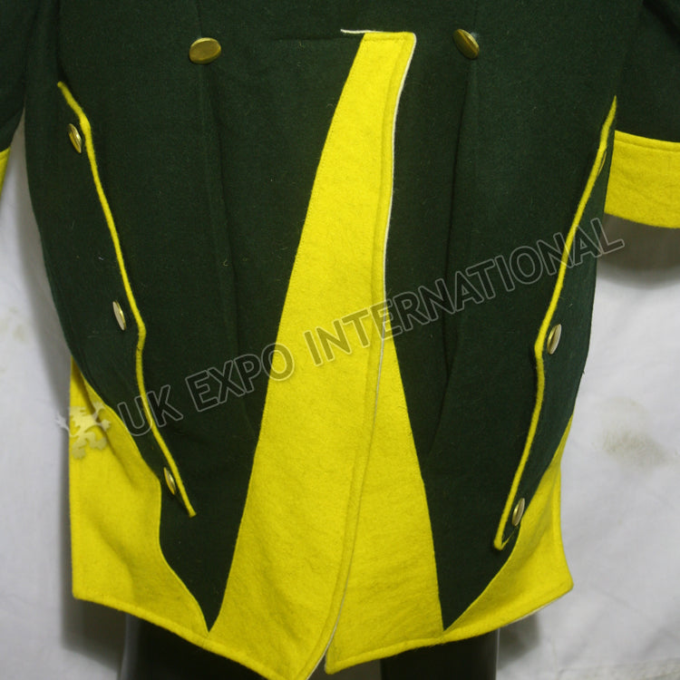 French Spanish Dark Green Historical Military Jacket