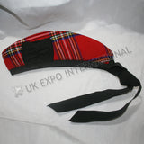 Royal Stewart Tartan Glengarry Hat With Red Pom