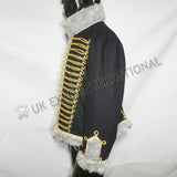 Black Wool Prussian Hussar Pelisse Jacket