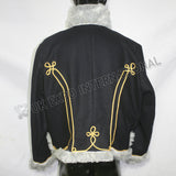 Black Wool Prussian Hussar Pelisse Jacket