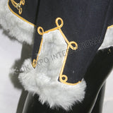 Black Wool Prussian Hussar Pelisse Jacket