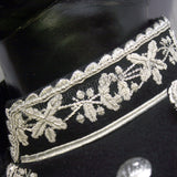 Black Color Hand Embroidered Silver Bullion Royal Doublet
