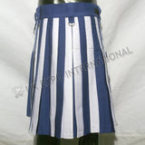 Blue With White Hybrid Two Tone Utility Kilt