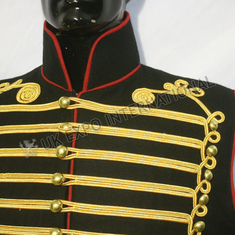 Steampunk Hussar Gothic Victorian Style Braided Military Waistcoat