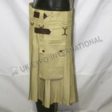 Modern Khaki Utility Kilt