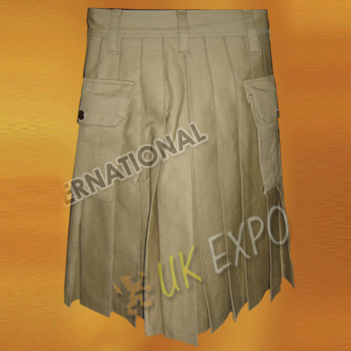 Children Khaki Utility Kilt