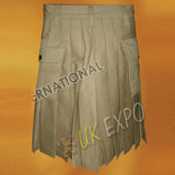 Children Khaki Utility Kilt