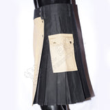 Black With Khaki Two Ton Hybrid Kilt