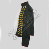 Steampunk Hussar Jacket Black with Red Edging