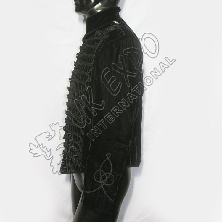 SDL Men’s Hussar Style Black Velvet Jacket