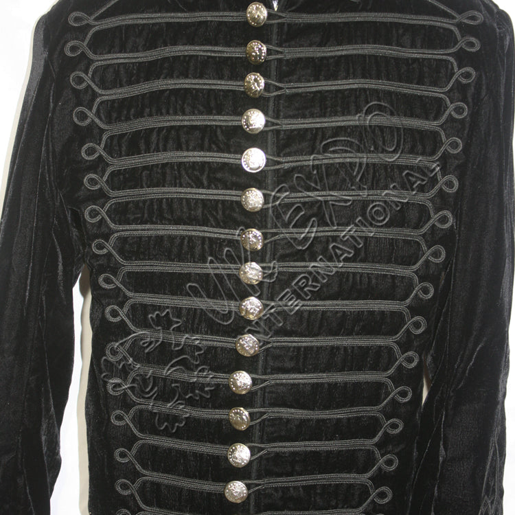 SDL Men’s Hussar Style Black Velvet Jacket