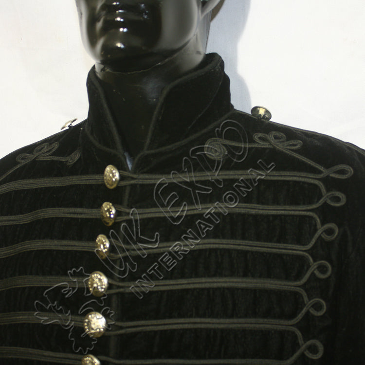 SDL Men’s Hussar Style Black Velvet Jacket