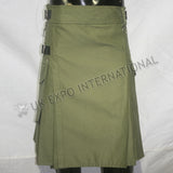 Modern Olive Utility Kilt