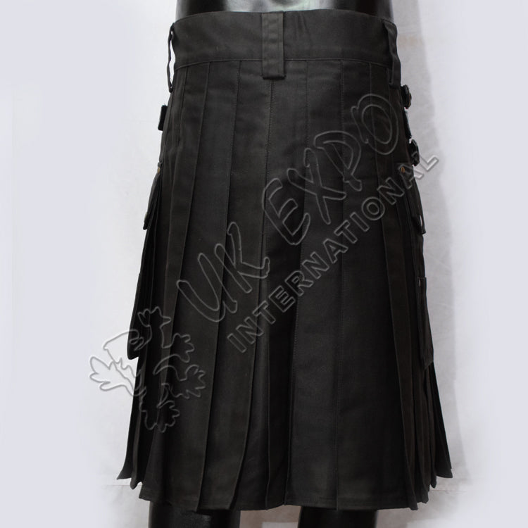 Laser Black Utility Kilt
