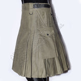 Olive Green Hiking Utility Kilt