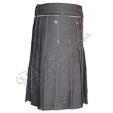 Blue Denim Jeans Fashion Kilt