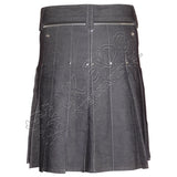 Blue Denim Jeans Fashion Kilt