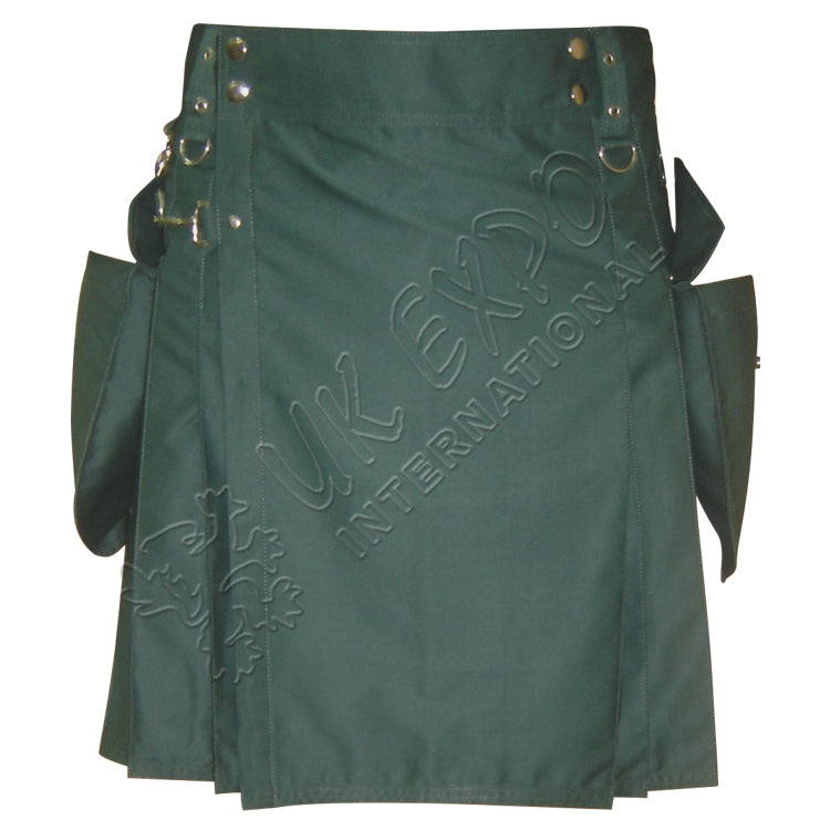 Green Power Men Utility Kilt