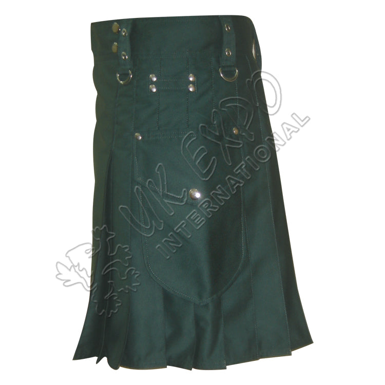Green Power Men Utility Kilt