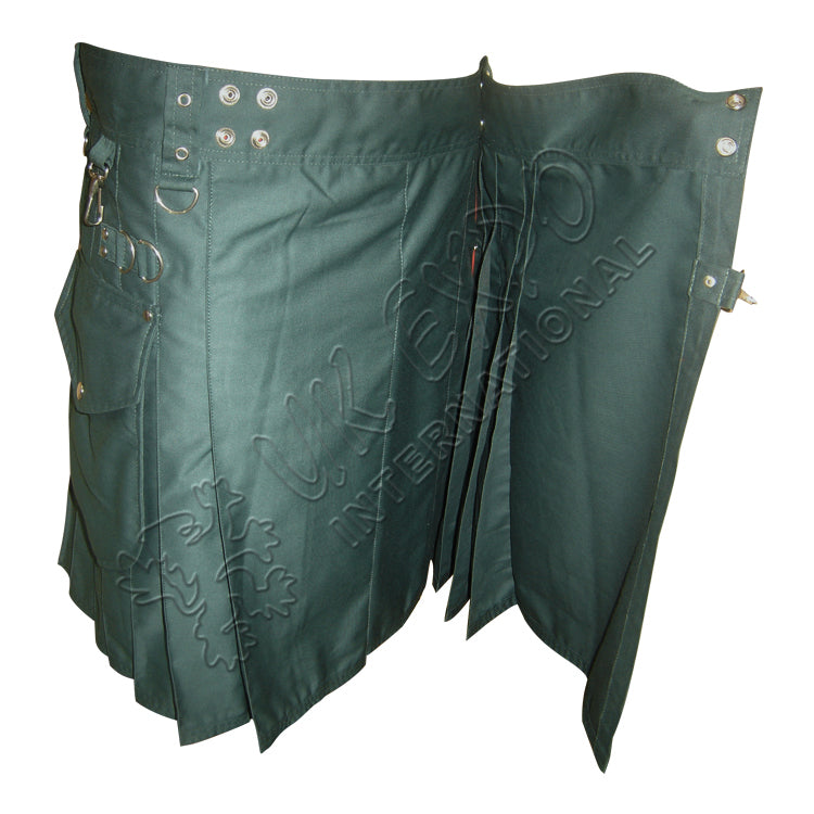 Green Power Men Utility Kilt