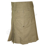 Khaki Tan Utility Kilt