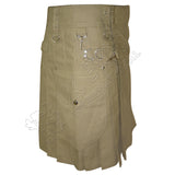 Khaki Tan Utility Kilt