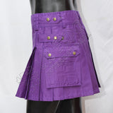 Purple Color Ladies Utility Kilt