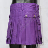Purple Color Ladies Utility Kilt