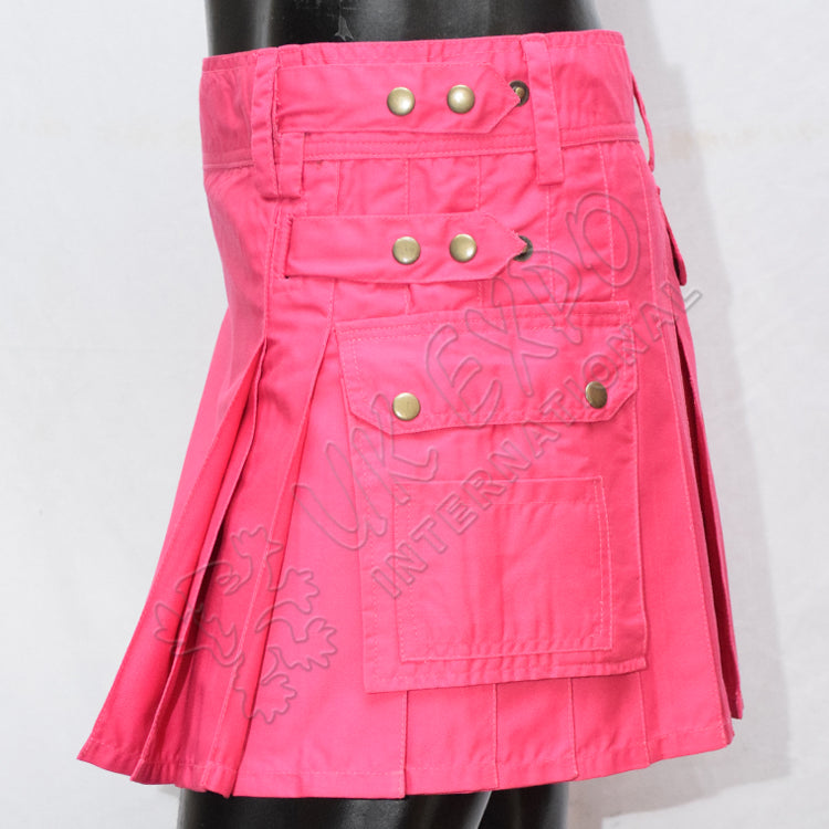 Pink Girl Utility Kilt