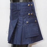 Dark Blue Women Utility Kilt
