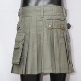 Olive Color Ladies Utility Kilt